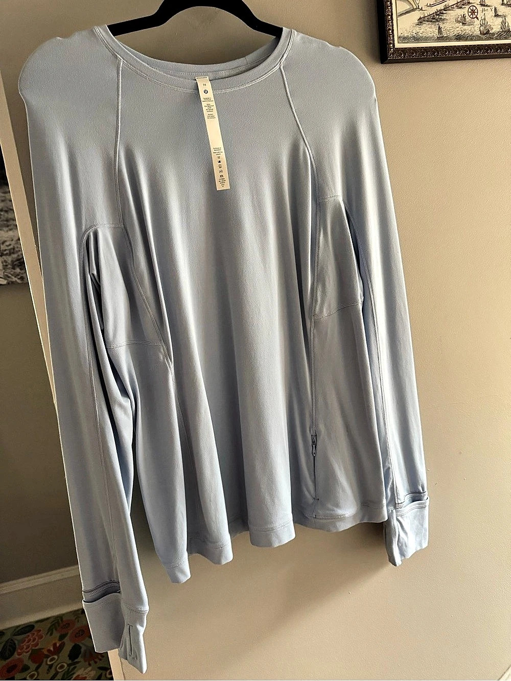 Lululemon It's Rulu Run Long Sleeve Shirt Blue